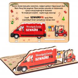 Kartka świąteczna upominek dla kurierskiej...