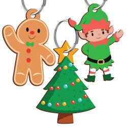 Zestaw świąteczny w bombce z podpisem brelok...