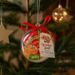 Zestaw świąteczny w bombce z podpisem brelok...