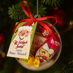 Zestaw świąteczny w bombce podpis kalambury...