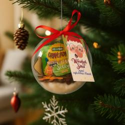 Zestaw świąteczny w bombce puzzle z imieniem...