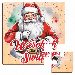 Zestaw świąteczny w bombce puzzle z imieniem...