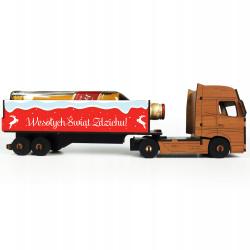 Tir drewniany na alkohol prezent świąteczny dla...