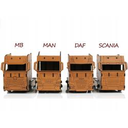 Drewniany tir z logo firmowym prezent...