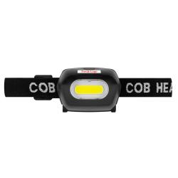 Latarka czołowa COB z logo praktyczny prezent...
