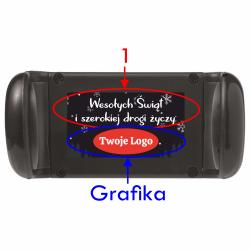 Uchwyt samochodowy z logo świąteczny prezent...