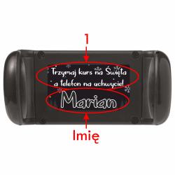 Uchwyt samochodowy na telefon z imieniem...