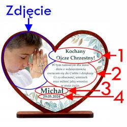 Podziękowanie dla chrzestnych - statuetka ze...