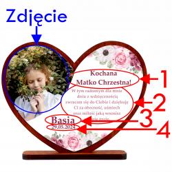 Podziękowanie dla chrzestnych - statuetka ze...