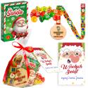 Świąteczny zestaw Piotruś medal smycz cukierki z bilecikiem
