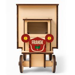 Drewniany kalendarz adwentowy ciężarówka z...