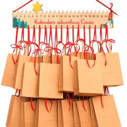 Wiszący kalendarz adwentowy z imieniem i gwiazdką