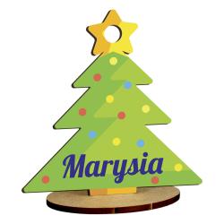 Statuetka świąteczna choinka z imieniem dziecka...