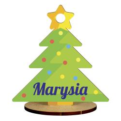 Statuetka świąteczna choinka z imieniem dziecka...