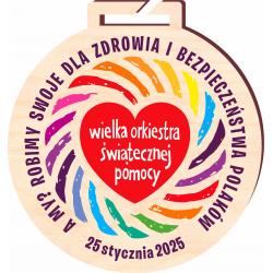 Medal WOŚP drewniany eco