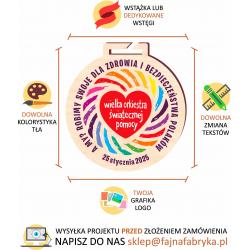 Medal WOŚP drewniany eco