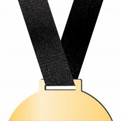 Wstęga Taśma do medali na zawody czarna