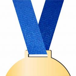 Wstęga Taśma do medali na zawody niebieska