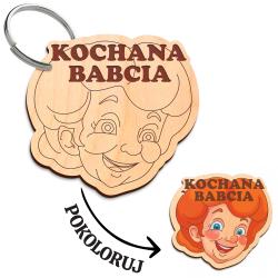 Drewniany brelok do kolorowania wyjątkowy...