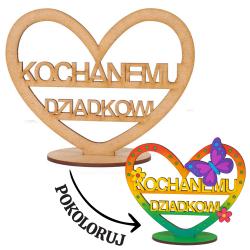 Prezent na dzień dziadka kolorowanka do...