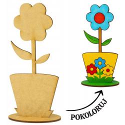 Kwiat na podstawce do dekorowania, bez napisów