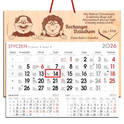 Prezent na Dzień Babci i Dziadka kalendarz 2026...