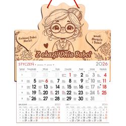 Kalendarz ścienny 2026 dla Babci...