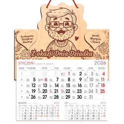 Kalendarz ścienny 2026 dla Dziadka...