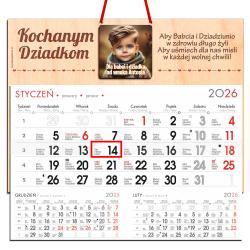 Personalizowany Kalendarz Wiszący 2026 z...