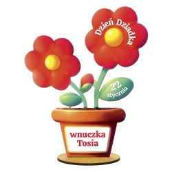 Statuetka kwiaty prezent na Dzień Dziadka z...