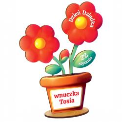 Statuetka kwiaty prezent na Dzień Dziadka z...