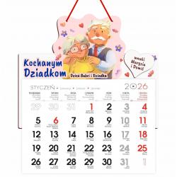 Kalendarz ścienny 2026 personalizowany prezent...