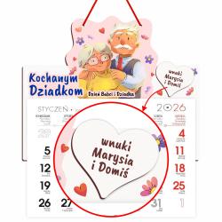 Kalendarz ścienny 2026 personalizowany prezent...