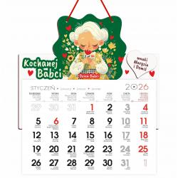 Kalendarz 2026 dla Babci z imionami wnuków prezent