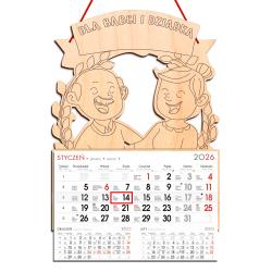 Kalendarz 2026 do kolorowania prezent dla Babci...