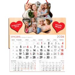 Drewniany foto kalendarz 2026 dla Babci i...