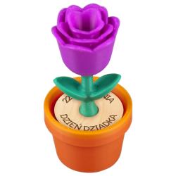 Kwiat figurka prezent na Dzień Dziadka...