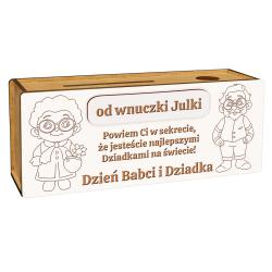 Skarbonka dla Babci i Dziadka do kolorowania od...