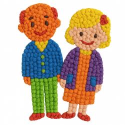 Kolorowanka 3D Babcia wyklejanka prezent dla Babci