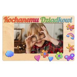 Drewniana ramka do ozdabiania na zdjęcie 10x15...