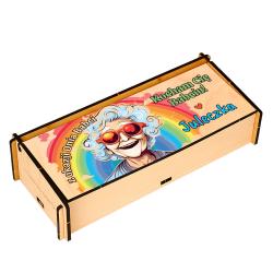 Drewniane etui na okulary prezent dla babci z...