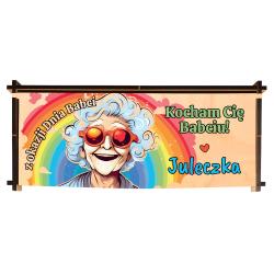 Drewniane etui na okulary prezent dla babci z...