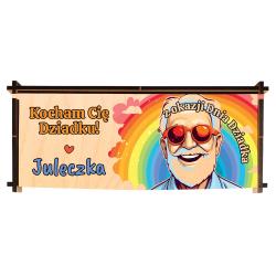 Drewniane etui na okulary prezent dla dziadka z...