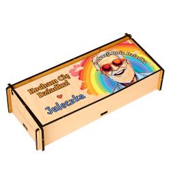 Drewniane etui na okulary prezent dla dziadka z...