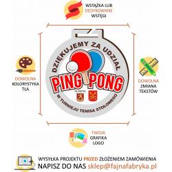 Medal tenis stołowy turniej ping-ponga