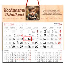 Kalendarz ścienny 2026 dla Dziadka...
