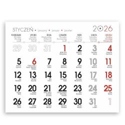 Kartki do kalendarza 2026 kalendarium...