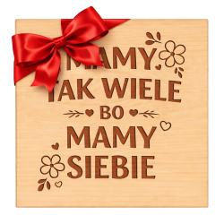 Drewniane pudełko prezentowe z grawerem na...