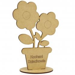 Statuetka kwiat do kolorowania dla Babci i Dziadka