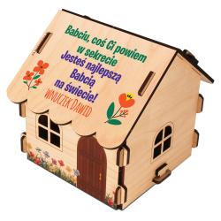 Prezent na słodycze chatka dla Dziadka i Babci...